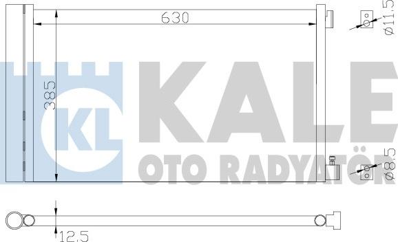 KALE OTO RADYATÖR 342905 - Конденсатор, кондиціонер autozip.com.ua