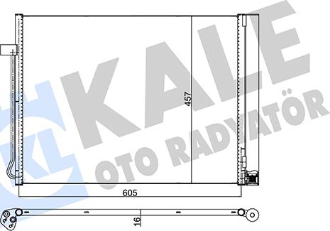 KALE OTO RADYATÖR 342495 - Конденсатор, кондиціонер autozip.com.ua