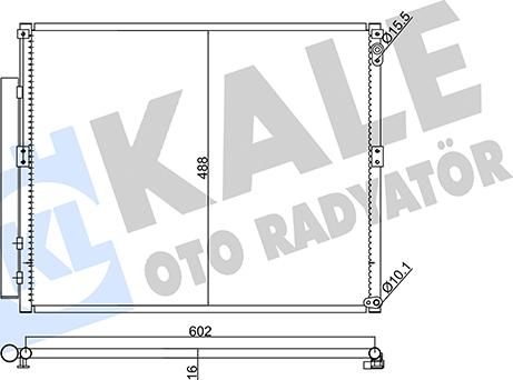 KALE OTO RADYATÖR 342470 - Конденсатор, кондиціонер autozip.com.ua