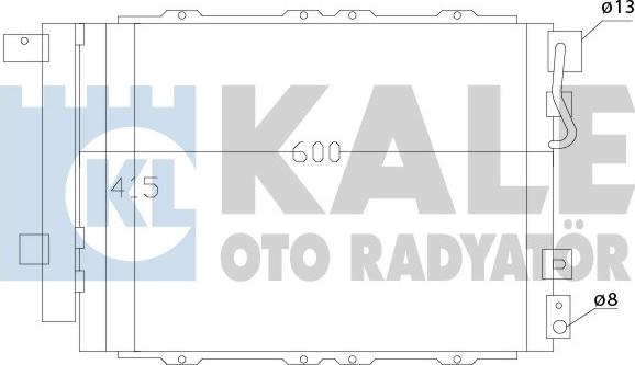 KALE OTO RADYATÖR 342540 - Конденсатор, кондиціонер autozip.com.ua