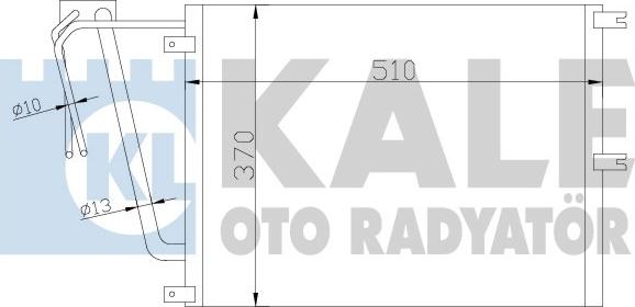 KALE OTO RADYATÖR 342565 - Конденсатор, кондиціонер autozip.com.ua
