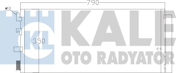 KALE OTO RADYATÖR 342560 - Конденсатор, кондиціонер autozip.com.ua