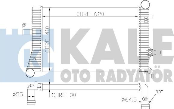 KALE OTO RADYATÖR 342500 - Интеркулер autozip.com.ua