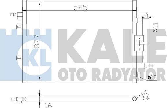 KALE OTO RADYATÖR 342585 - Конденсатор, кондиціонер autozip.com.ua
