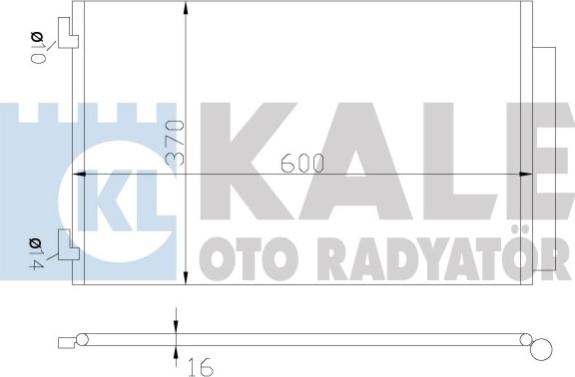 KALE OTO RADYATÖR 342655 - Конденсатор, кондиціонер autozip.com.ua