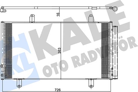 KALE OTO RADYATÖR 342605 - Конденсатор, кондиціонер autozip.com.ua