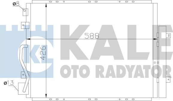 KALE OTO RADYATÖR 342625 - Конденсатор, кондиціонер autozip.com.ua