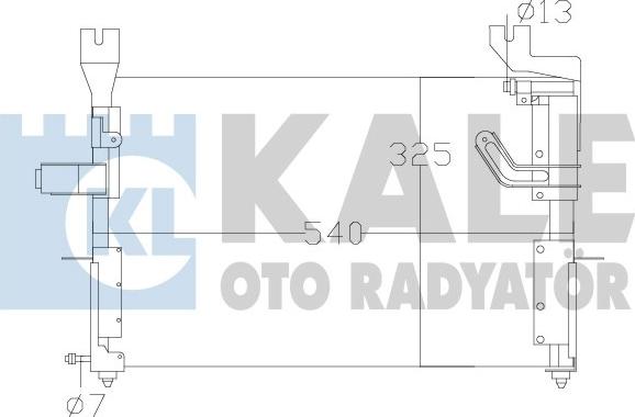 KALE OTO RADYATÖR 342620 - Конденсатор, кондиціонер autozip.com.ua