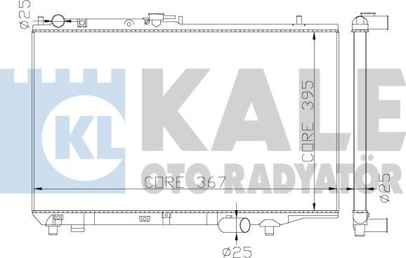 KALE OTO RADYATÖR 342010 - Радіатор, охолодження двигуна autozip.com.ua