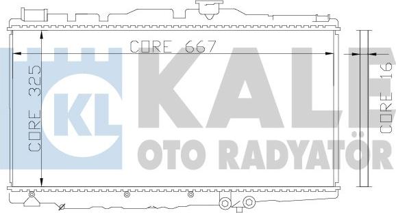 KALE OTO RADYATÖR 342155 - Радіатор, охолодження двигуна autozip.com.ua