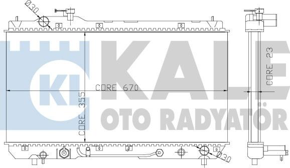 KALE OTO RADYATÖR 342185 - Радіатор, охолодження двигуна autozip.com.ua