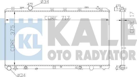 KALE OTO RADYATÖR 342120 - Радіатор, охолодження двигуна autozip.com.ua