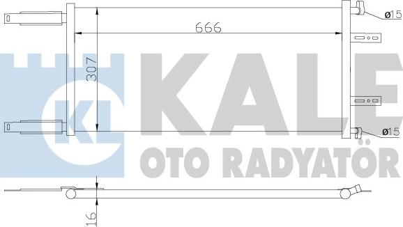 KALE OTO RADYATÖR 342850 - Конденсатор, кондиціонер autozip.com.ua