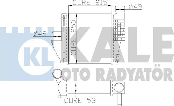 KALE OTO RADYATÖR 342815 - Интеркулер autozip.com.ua