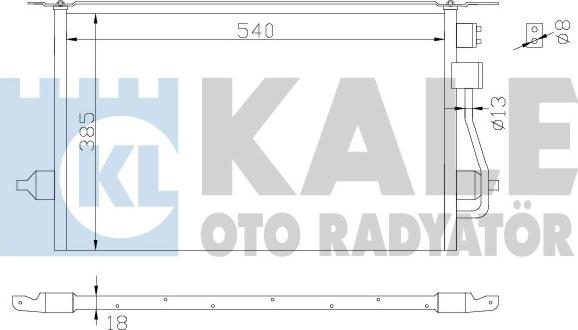 KALE OTO RADYATÖR 342880 - Конденсатор, кондиціонер autozip.com.ua