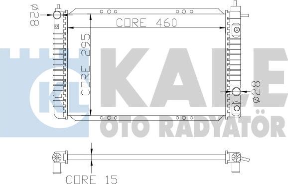 KALE OTO RADYATÖR 342260 - Радіатор, охолодження двигуна autozip.com.ua