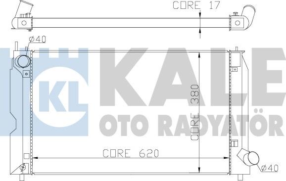 KALE OTO RADYATÖR 342205 - Радіатор, охолодження двигуна autozip.com.ua