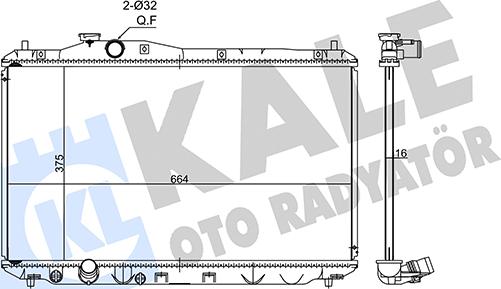 KALE OTO RADYATÖR 347560 - Радіатор, охолодження двигуна autozip.com.ua