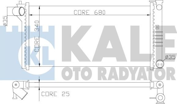 KALE OTO RADYATÖR 359600 - Радіатор, охолодження двигуна autozip.com.ua