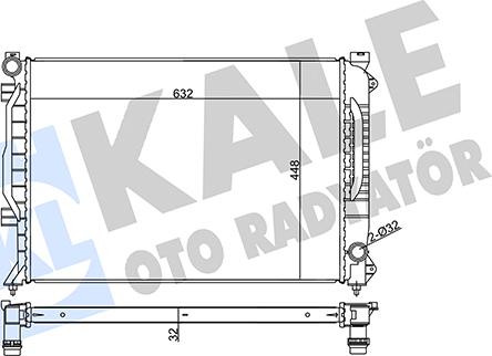 KALE OTO RADYATÖR 355530 - Радіатор, охолодження двигуна autozip.com.ua