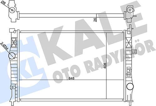 KALE OTO RADYATÖR 355640 - Радіатор, охолодження двигуна autozip.com.ua