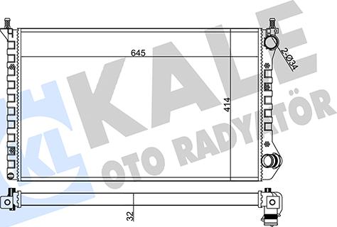 KALE OTO RADYATÖR 355845 - Радіатор, охолодження двигуна autozip.com.ua