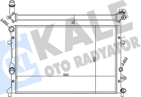 KALE OTO RADYATÖR 356945 - Радіатор, охолодження двигуна autozip.com.ua