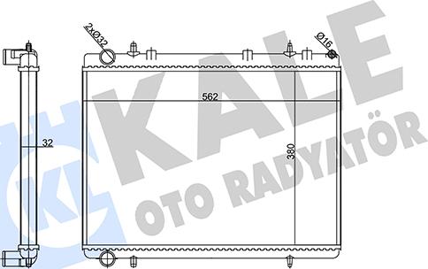 KALE OTO RADYATÖR 356915 - Радіатор, охолодження двигуна autozip.com.ua