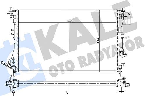 KALE OTO RADYATÖR 356910 - Радіатор, охолодження двигуна autozip.com.ua