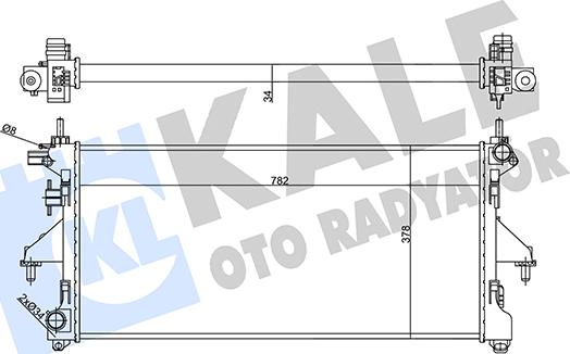 KALE OTO RADYATÖR 356455 - Радіатор, охолодження двигуна autozip.com.ua