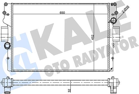 KALE OTO RADYATÖR 356410 - Радіатор, охолодження двигуна autozip.com.ua