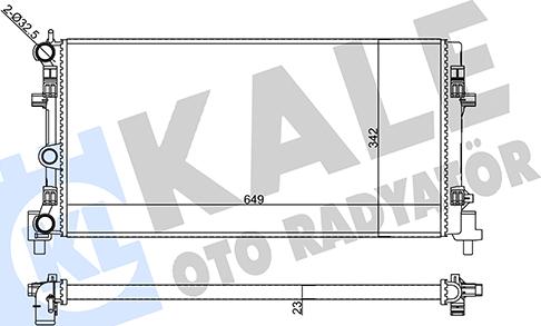 KALE OTO RADYATÖR 356425 - Радіатор, охолодження двигуна autozip.com.ua