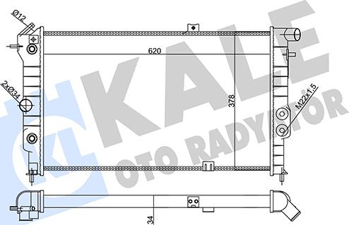 KALE OTO RADYATÖR 356860 - Радіатор, охолодження двигуна autozip.com.ua