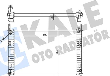 KALE OTO RADYATÖR 356885 - Радіатор, охолодження двигуна autozip.com.ua