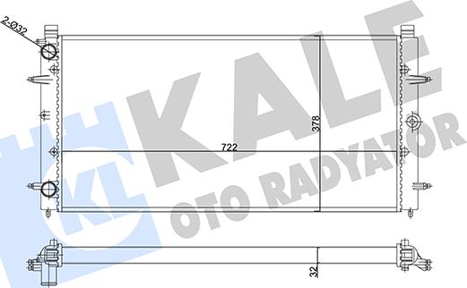 KALE OTO RADYATÖR 356880 - Радіатор, охолодження двигуна autozip.com.ua