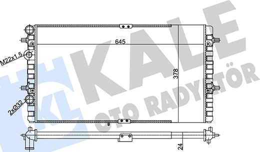 KALE OTO RADYATÖR 356305 - Радіатор, охолодження двигуна autozip.com.ua