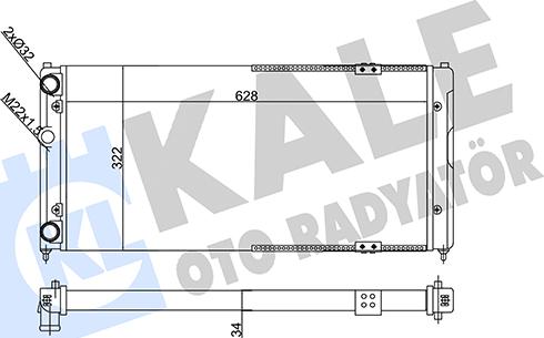 KALE OTO RADYATÖR 356295 - Радіатор, охолодження двигуна autozip.com.ua