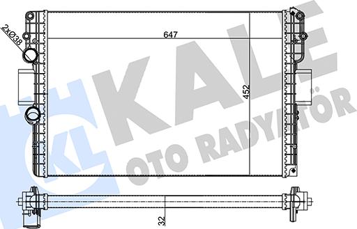 KALE OTO RADYATÖR 356245 - Радіатор, охолодження двигуна autozip.com.ua