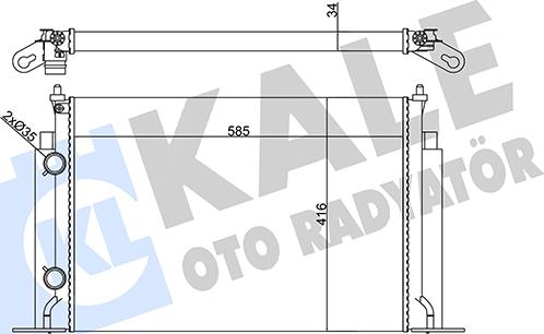 KALE OTO RADYATÖR 356260 - Радіатор, охолодження двигуна autozip.com.ua