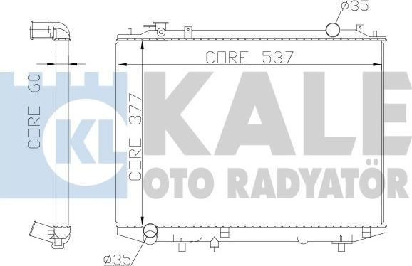 KALE OTO RADYATÖR 356200 - Радіатор, охолодження двигуна autozip.com.ua