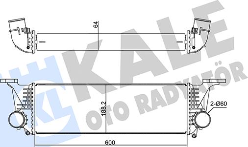 KALE OTO RADYATÖR 350950 - Интеркулер autozip.com.ua