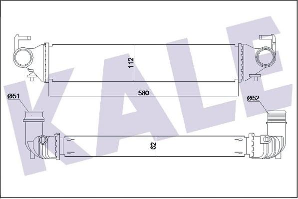 KALE OTO RADYATÖR 350965 - Интеркулер autozip.com.ua