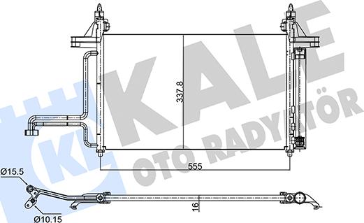 KALE OTO RADYATÖR 350575 - Конденсатор, кондиціонер autozip.com.ua