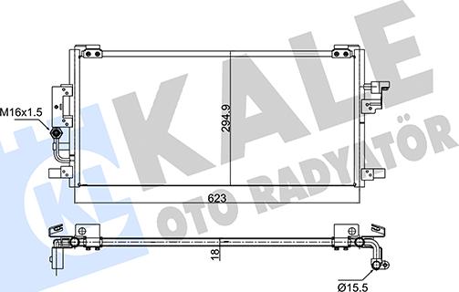 KALE OTO RADYATÖR 350695 - Конденсатор, кондиціонер autozip.com.ua