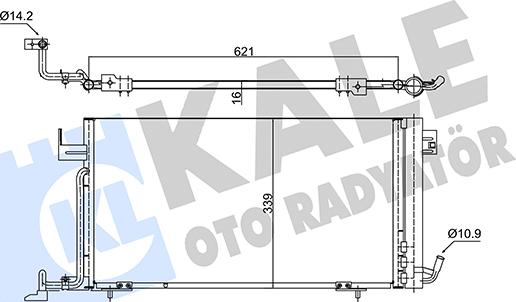 KALE OTO RADYATÖR 350660 - Конденсатор, кондиціонер autozip.com.ua