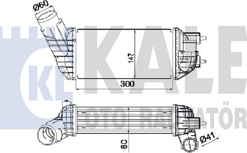 KALE OTO RADYATÖR 350825 - Интеркулер autozip.com.ua