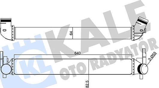 KALE OTO RADYATÖR 350870 - Интеркулер autozip.com.ua