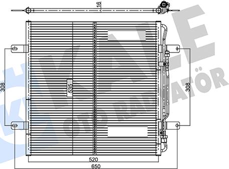 KALE OTO RADYATÖR 350360 - Конденсатор, кондиціонер autozip.com.ua