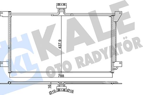 KALE OTO RADYATÖR 350380 - Конденсатор, кондиціонер autozip.com.ua