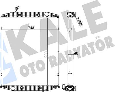 KALE OTO RADYATÖR 350235 - Радіатор, охолодження двигуна autozip.com.ua